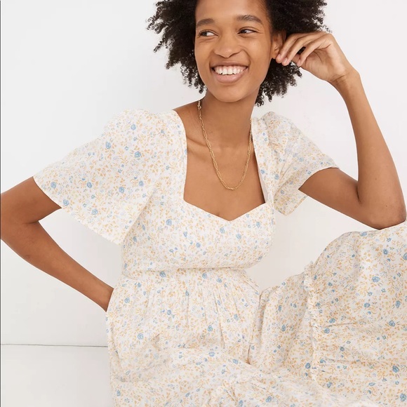 Madewell Tiered Maxi Dress in Folkmagic Floral - Picture 2 of 5